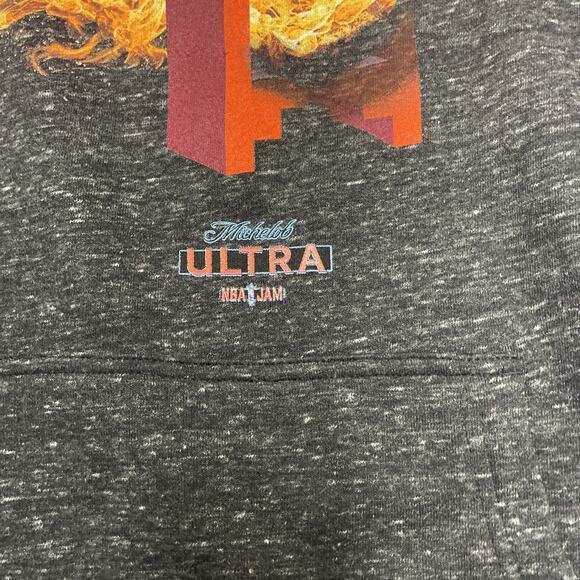 NBA Jam Hoodie Sweatshirt Michalob Ultra Homage M Dark Gray NWT - Picture 3 of 9